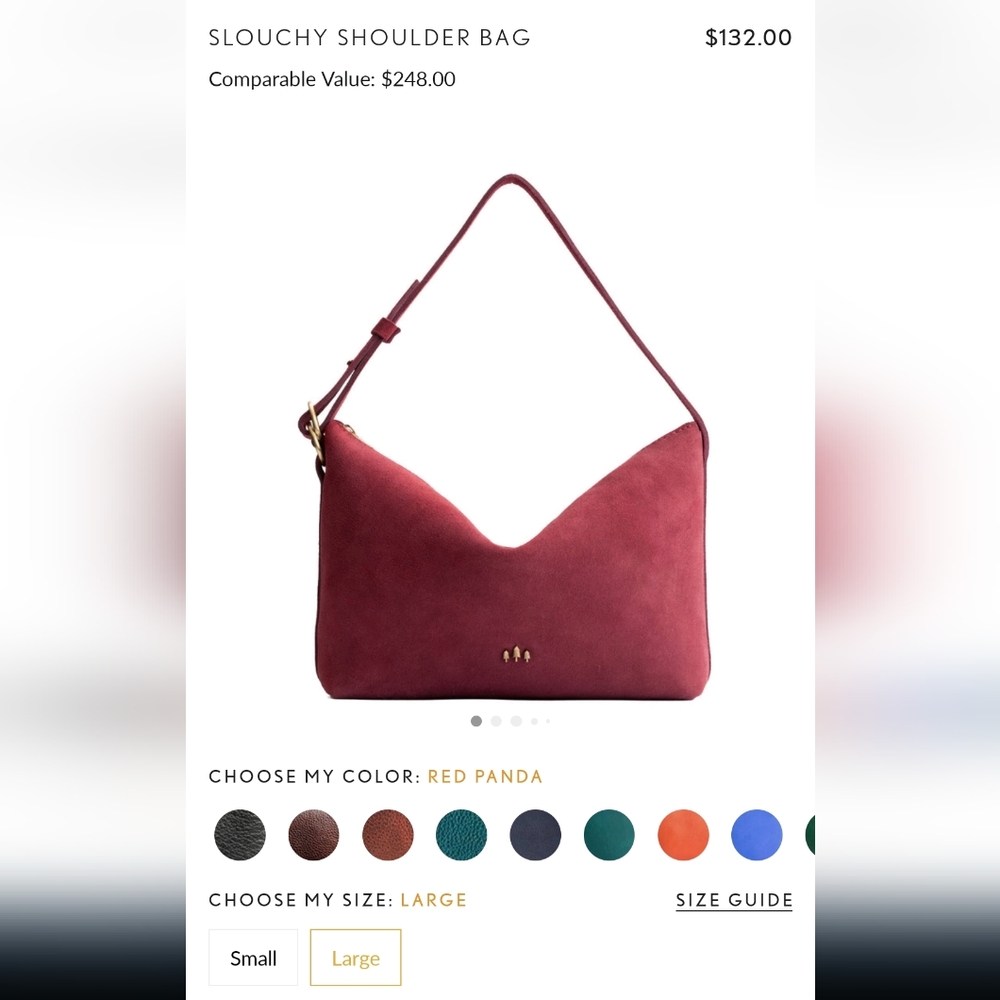 PLG Large Slouch Shoulder Bag